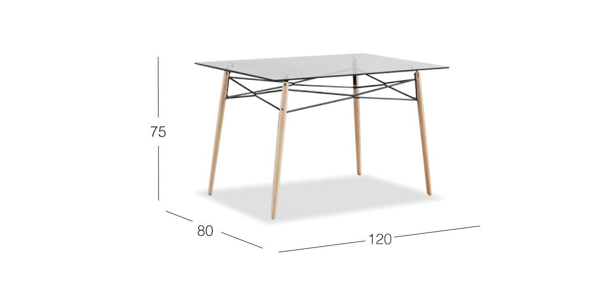 Mesa Comedor Rectangular Atlas PL