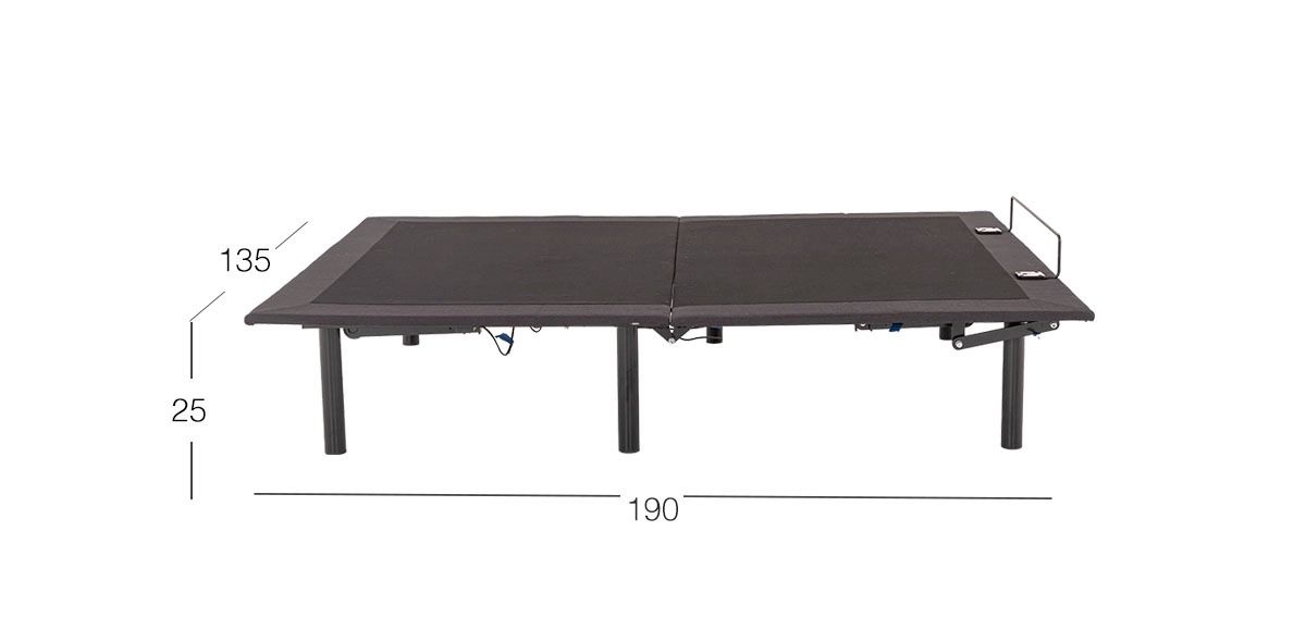 Box Matrimonial Eléctrico Relax Motion Negro