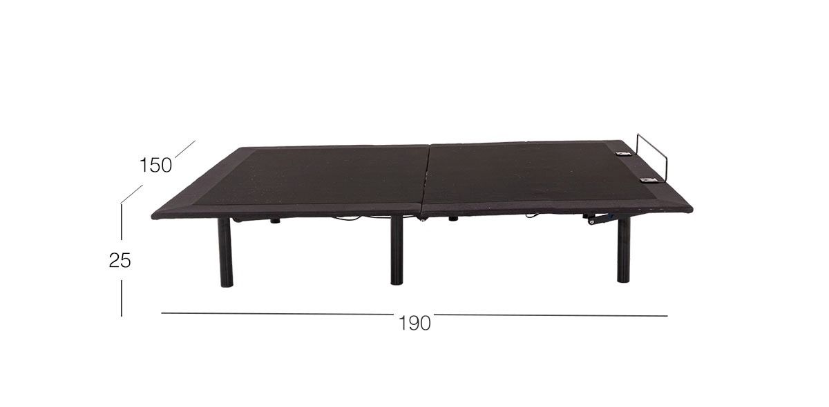 Box Queen Size Eléctrico Relax Motion Negro