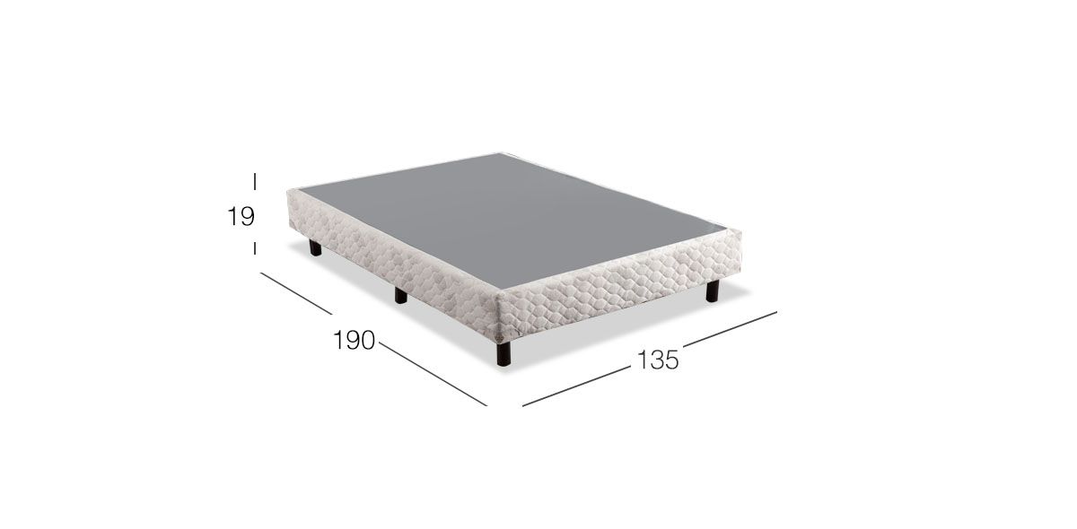 Box Matrimonial con Patas Plus Air