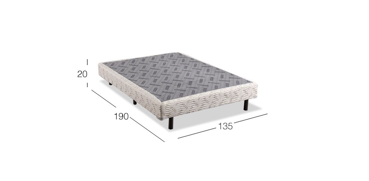 Box Matrimonial con Patas Restonic