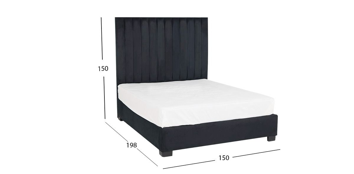 Cama Queen Size Megan Negro