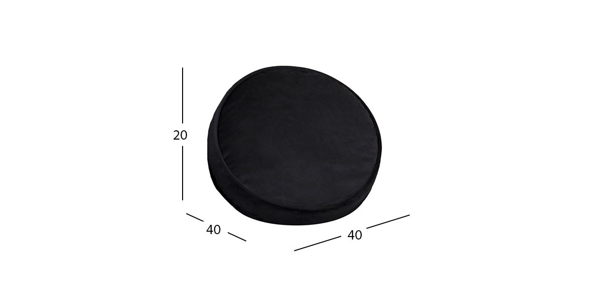 Cojín Decorativo Dolce Negro