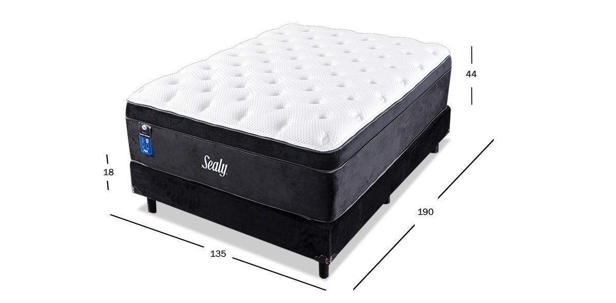 Colchón Sealy Matrimonial Semi-Flex Kepler Royal Gold 