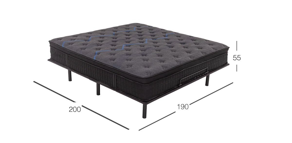 Colchón Con Box King Size Eléctrico Relax Motion
