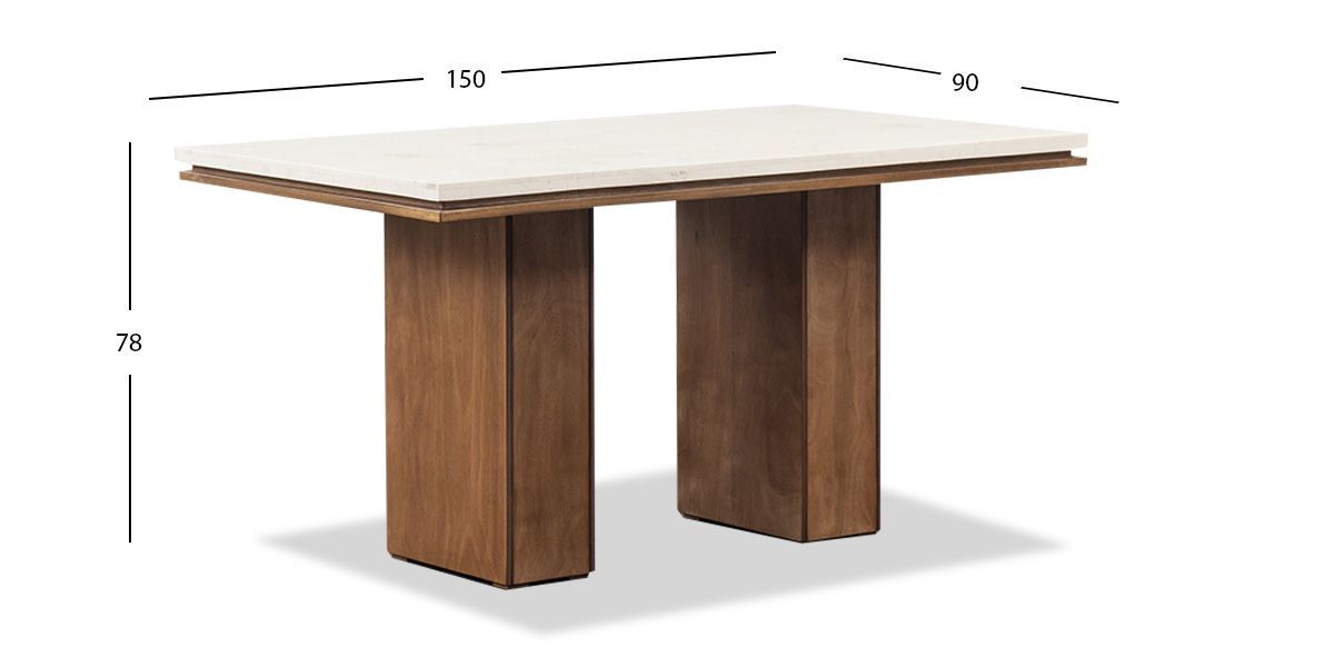 Mesa De Mármol Alessia Beige 