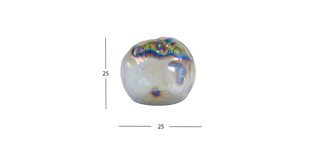 Esfera Decorativa Cristal Zirconia Azul Mediana