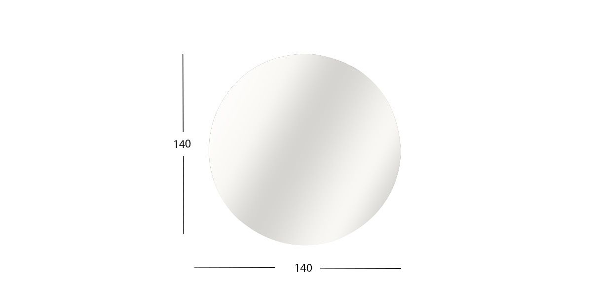 Espejo Decorativo De Cristal Con Luz Moon Plata