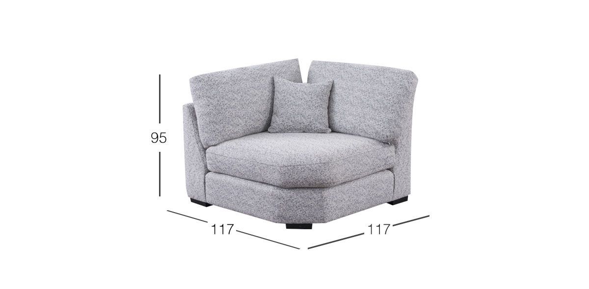 Sillón Esquinero Creta Plus Moka