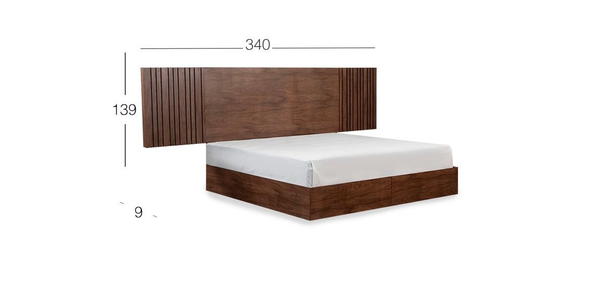 Cama King Size Loana CL Café