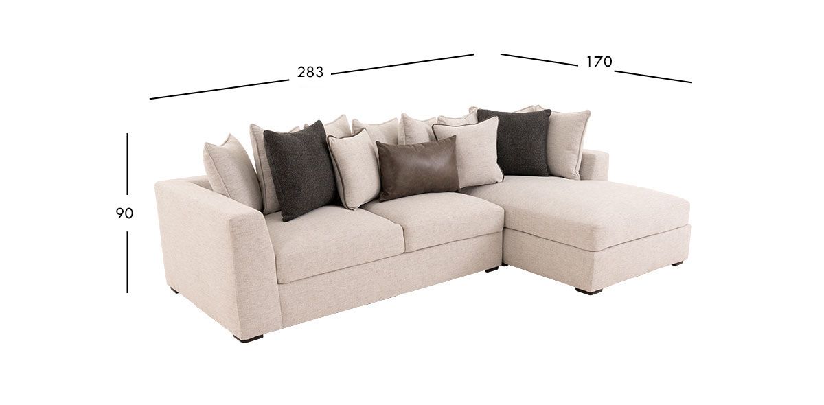 Sala Modular Derecha Piero CL Gris
