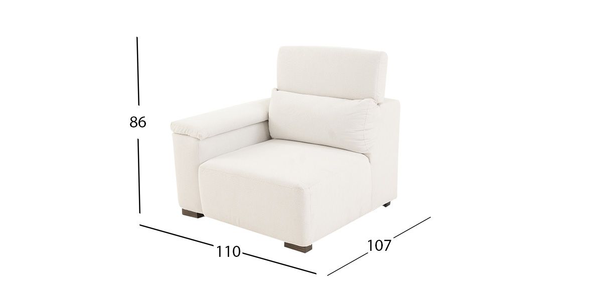 Sillón Brazo Izquierdo Cloe CL Beige