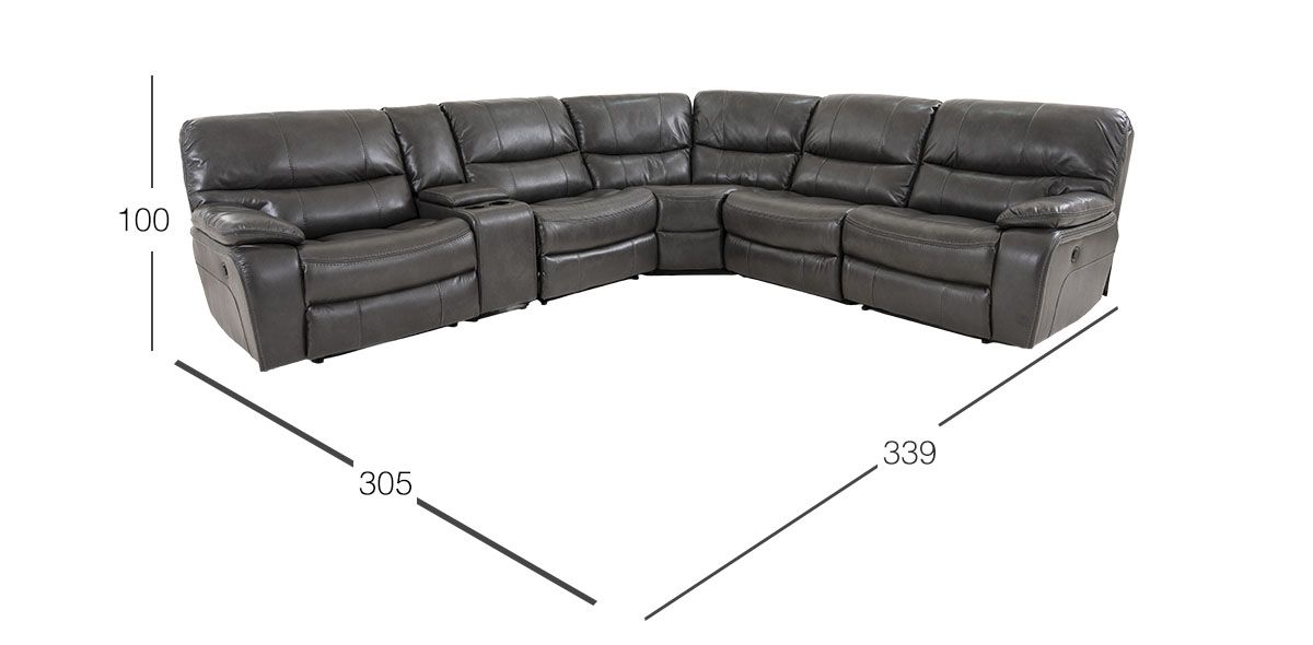 Sala Modular Reclinable Bolga Gris 
