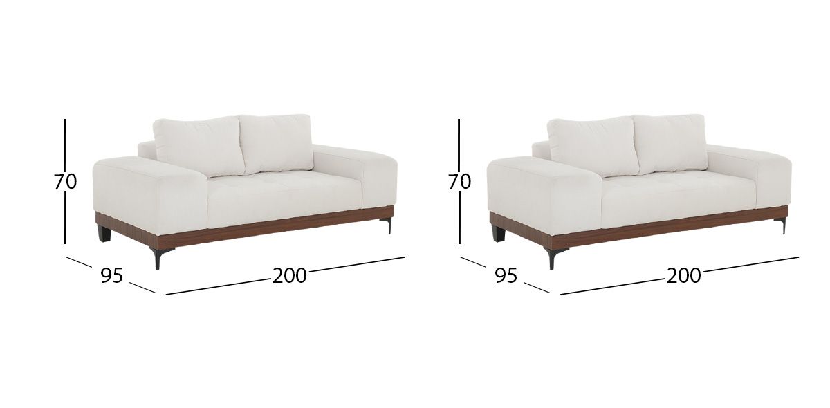 Sala Maya Blanco 2 Pzs