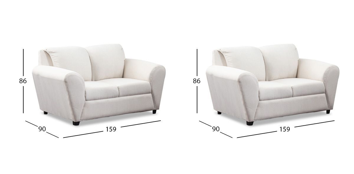 Sala Mia Beige 2 Piezas