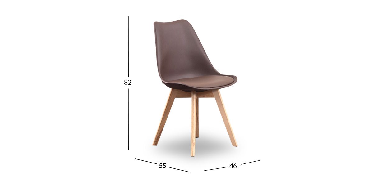 Paquete De Sillas Arthus PL Café