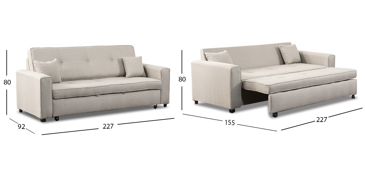 Sofá Cama Gales Beige