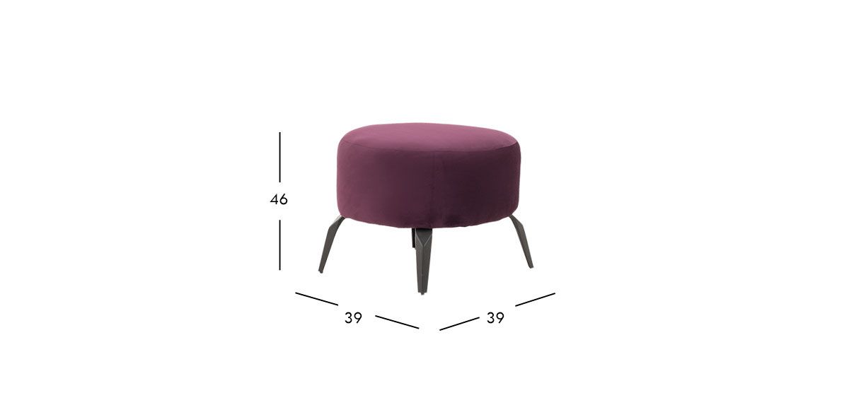  Taburete Bellavue Morado Chico 