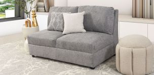 Sofá 2 Plazas Elite II Gris Claro