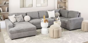 Sala Elite II Gris Claro 4 Piezas  