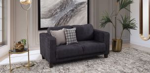 Sofá 2 Plazas Stephanie Clarity Charcoal