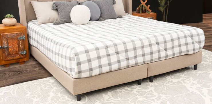 Base De Cama King Size Merea Beige