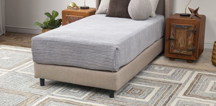 Base De Cama Individual Merea Beige