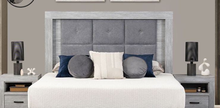 Cabecera King Size Jana Gris