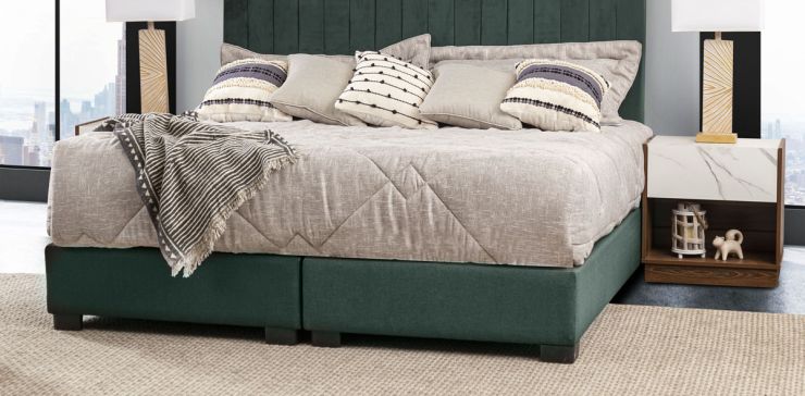 Base De Cama King Size Megan Esmeralda 