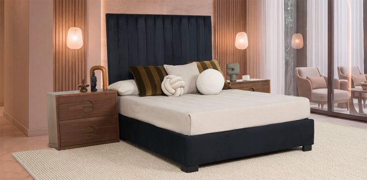 Cama Queen Size Megan Negro