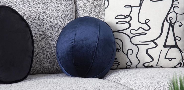 Cojín Decorativo Esfera Elche Azul Marino