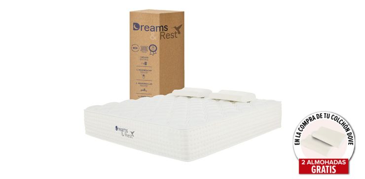 Colchón Dreams & Rest King Size Memory Foam Dove 