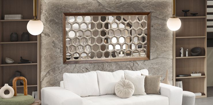 Espejo Decorativo Circles Café