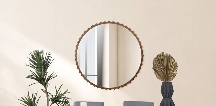 Espejo Decorativo Sarsi Parota   