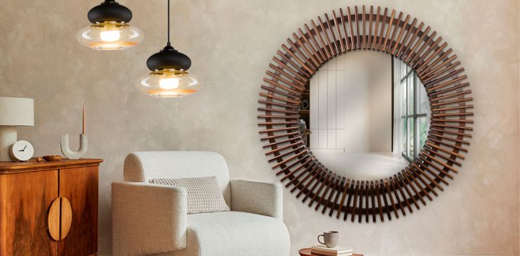 Espejo Decorativo Levi Café