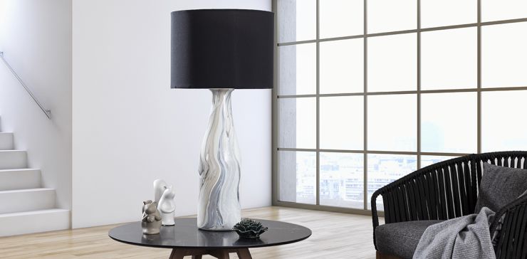 Lampara de Mesa Jazz Avellana