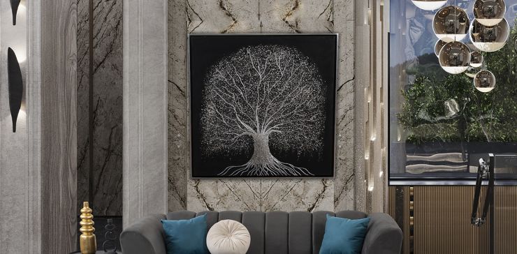 Cuadro Decorativo Pearl Negro