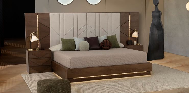 Cama King Size Alba Café