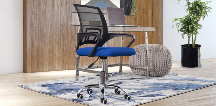 Silla De Oficina Scott New Blue/Black