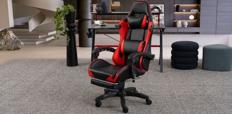Silla Gamer Sparx Negro Rojo