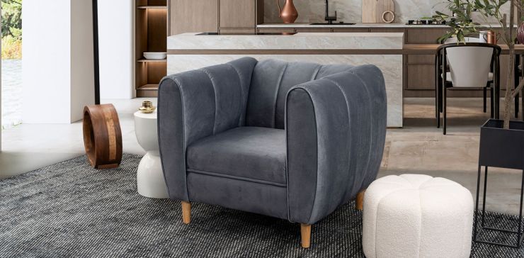 Sillón Castell Gris Oxford