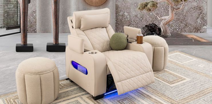 Sillón Reclinable Eléctrico Jetour Beige