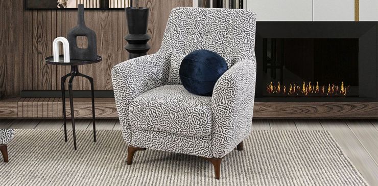Sillón Ocasional Atlántica Zebra Gris