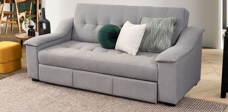 Sofá Cama Memory Foam Jazmin Gris