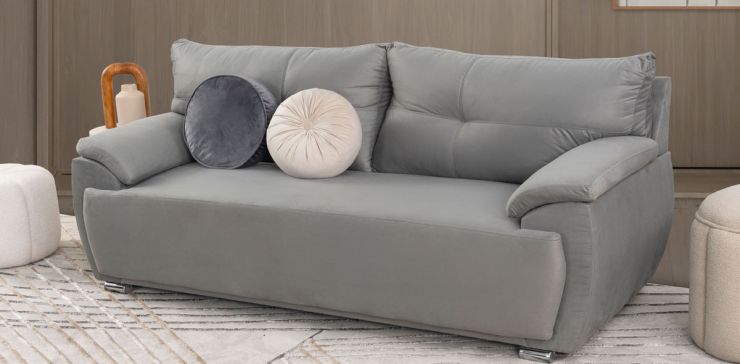 Sofá 3 Plazas Cartagena Soft Gris Oxford