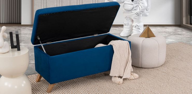 Banca Baúl Terciopelo Rod New Marino 