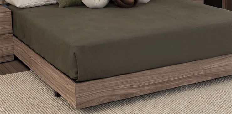 Base De Cama King Size Eslovenia Café Nogal