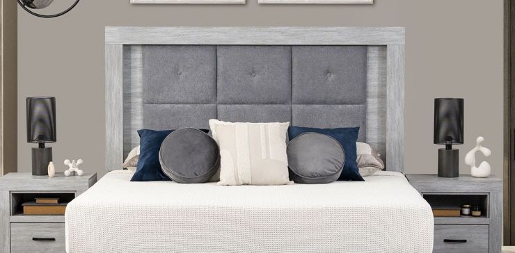 Cabecera King Size Jana Gris