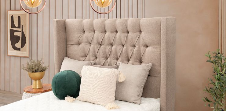 Cabecera Matrimonial Estela Promo Beige