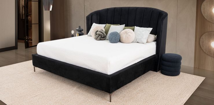Cama King Size Anika Negro